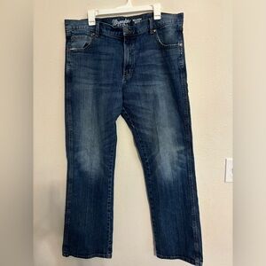Wrangler Retro Relaxed Boot‎ Cut Jeans Blue Denim, Size 38 x 34